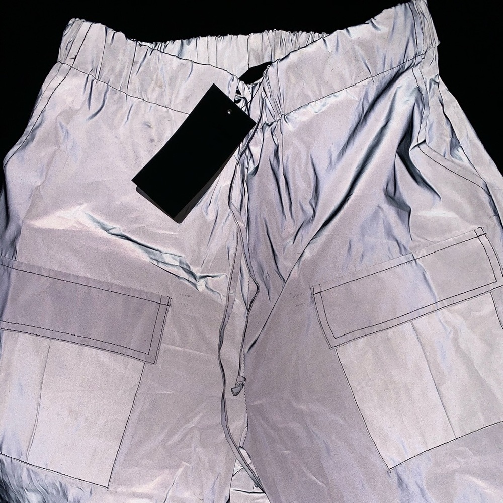 Fluorescent cargo pants